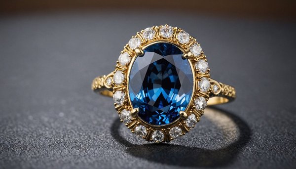 Trouvez votre bague en pierre bleue : élégance et charme.